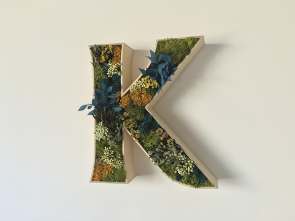 BOTANICAL LETTER SIGN / SMALL / K　ボタニカルレターサイン K 4枚目の画像