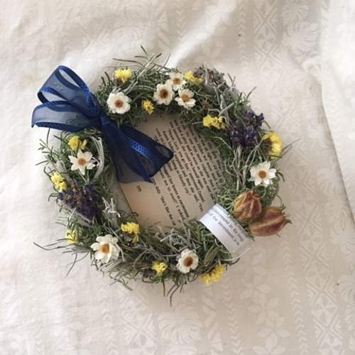 ドライフラワーリース 〜ハーブとベリーの爽やかな香り〜 フラワー