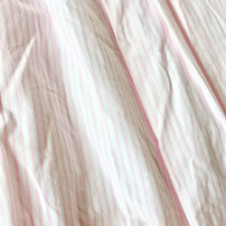 マキシ丈☆コットンロングタック＆ギャザースカート☆ピンクストライプ☆ 3枚目の画像