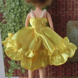 リカちゃんサイズのお洋服※黄色B※22㎝ドール用　定形外送料無料 5枚目の画像