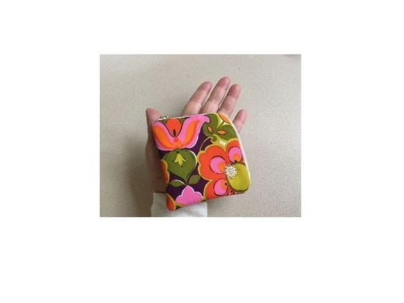 [免費送貨]硬幣袋L形迷你拉鍊袋粉色，橙色和鳥形 第7張的照片