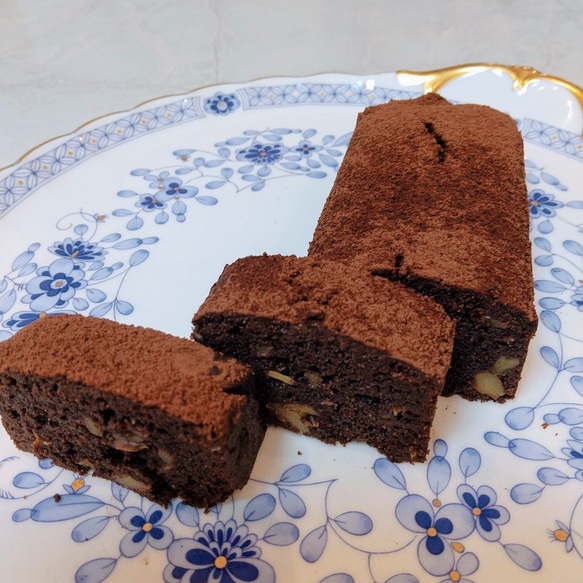 糖質制限【パウンドケーキ(クルミ&チョコレート)】 1枚目の画像