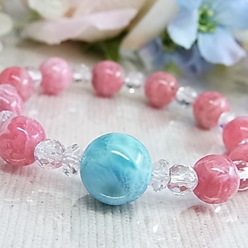 ❣️ラリマービーズ、ラリマー薔薇型ビーズ 楽天市場】ラリマー ビーズ(10mm) 粒売り ばら売り 天然石