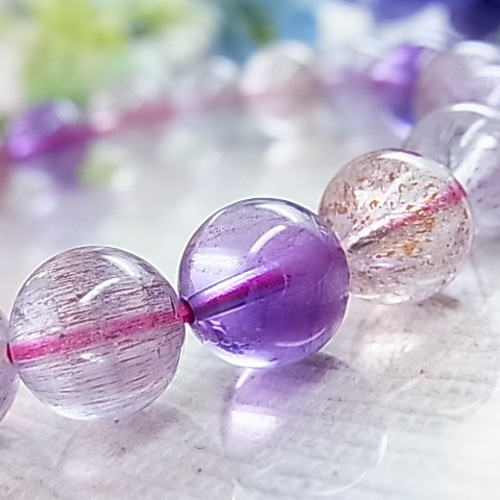 一点もの】虹入り スーパーセブン 9㎜ キラキラ 美しい煌めき 最強の 