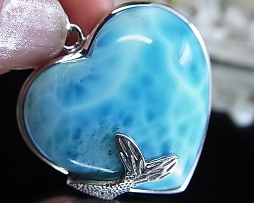 ◇高品質 BIG ラリマー◇クジラのかくれんぼ◇深いブルー 透明感