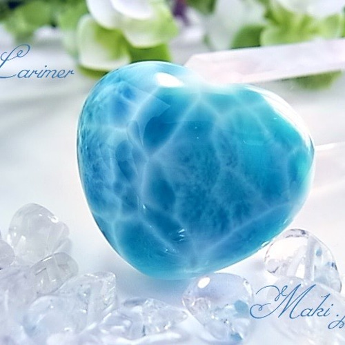 ☆ラリマー ハート型 大粒ルースD(SA+) 【公式通販】