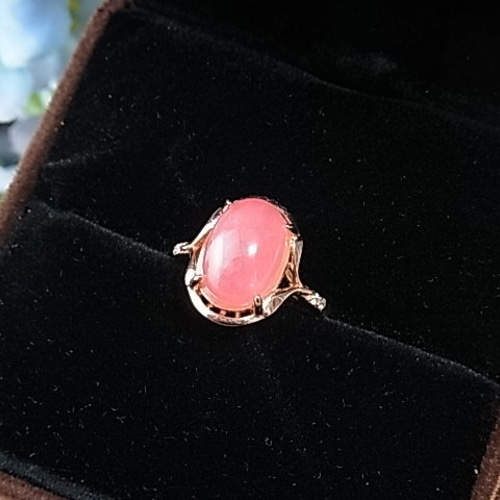 宝石質インカローズ＊一点もの】◇大人シックな美しいリング/指輪◇L70