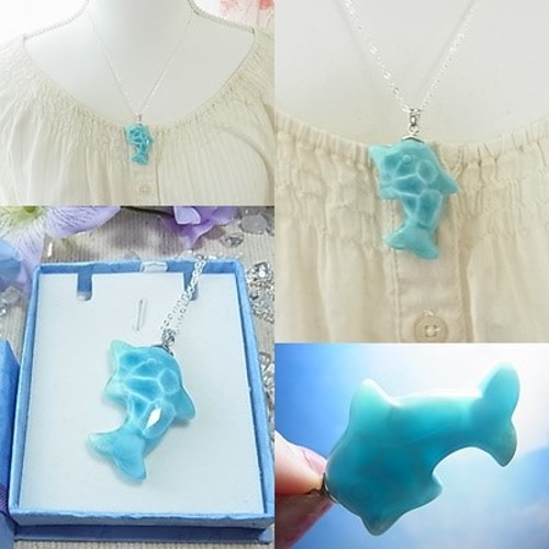 ◇ラリマー◇美しい波イルカ◇トップクオリティ◇優雅な波模様が