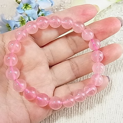 ◇高品質マダガスカル産◇ディープローズクォーツ◇希少なスター効果も