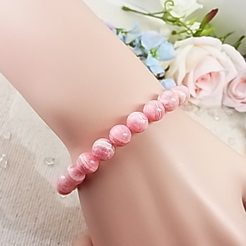 インカローズ アルゼンチン産 8㎜】花石 美ブレス Y93 薔薇色の人生