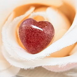 2個セット】ぷっくりハート ピンクエピドート アフリカン ストロベリー