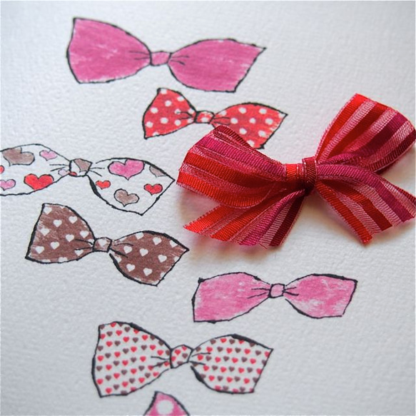 GREETING CARD -HEART LOVE RIBBONS- 3枚目の画像