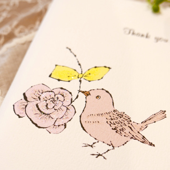 THANK YOU CARD - KOTORI &ROSE   2PC SET 2枚目の画像