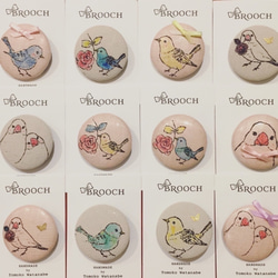 BROOCH つがいの文鳥 3枚目の画像