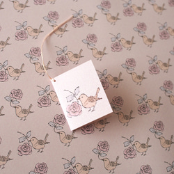 包裝紙-小鳥玫瑰- 第1張的照片