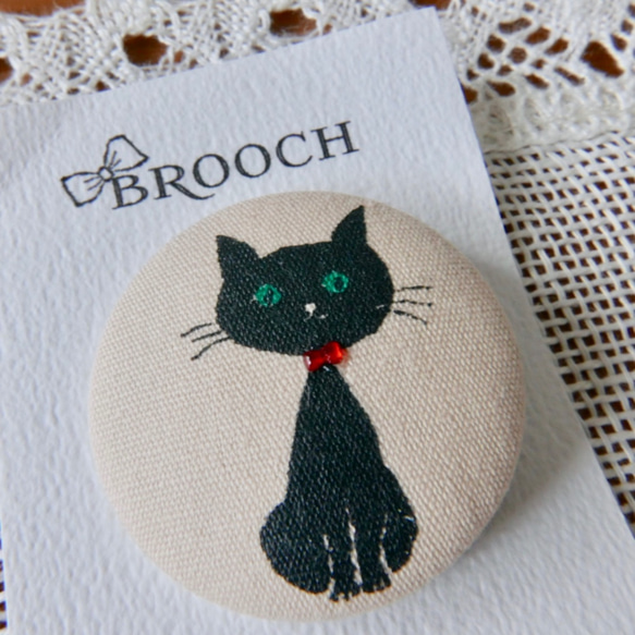 BROOCH Kuroneko先生蝴蝶領帶 第1張的照片