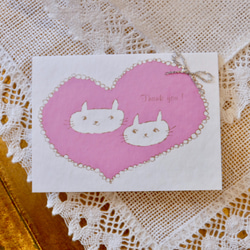SILKSCREEN PRINT CARD -Thank you CATS 2枚セット 2枚目の画像