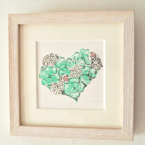 版画 - love clover（リトグラフ） 版画 Laviolaluna 通販 9052331
