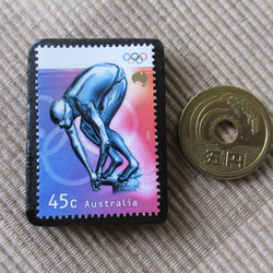 オーストラリア　切手ブローチ6442 3枚目の画像