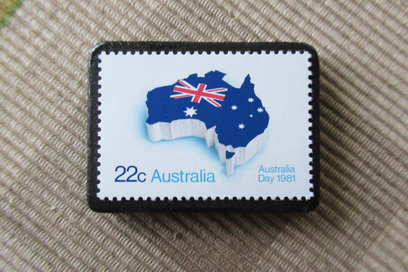 オーストラリア　切手ブローチ6444 1枚目の画像