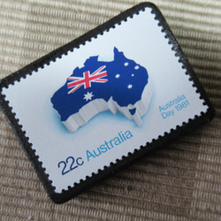 オーストラリア　切手ブローチ6444 2枚目の画像