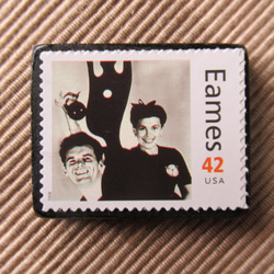 アメリカ　切手ブローチ 6451 1枚目の画像