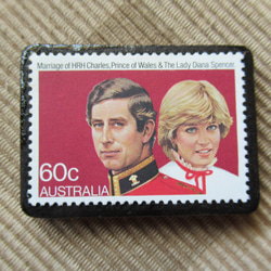 オーストラリア　切手ブローチ 6511 1枚目の画像
