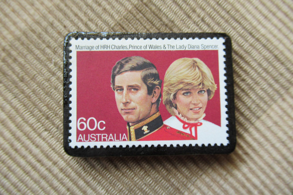 オーストラリア　切手ブローチ 6511 1枚目の画像