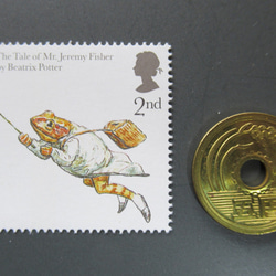 イギリス　童話（絵本）切手ブローチ 6685 3枚目の画像