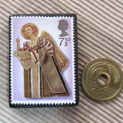イギリス　クリスマス切手ブローチ 6794 3枚目の画像
