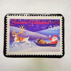フィンランド　クリスマス切手ブローチ156 2枚目の画像