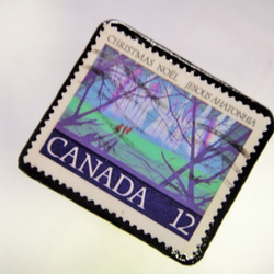 カナダ　クリスマス切手ブローチ209 2枚目の画像