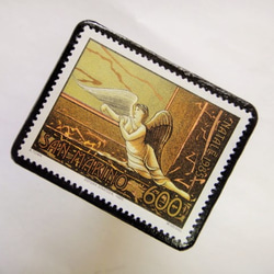 サンマリノ　天使切手ブローチ257 2枚目の画像