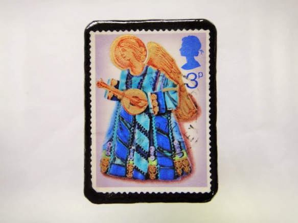 イギリス　切手ブローチ379 1枚目の画像