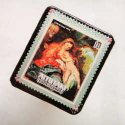 クック諸島　切手ブローチ431 2枚目の画像