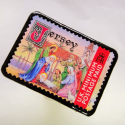 英国領ジャージー島　切手ブローチ 482 2枚目の画像