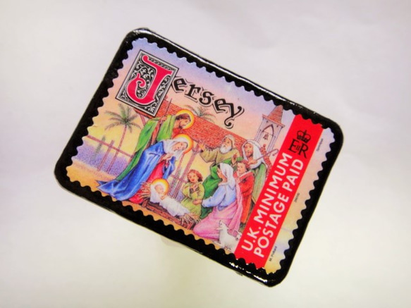 英国領ジャージー島　切手ブローチ 482 2枚目の画像