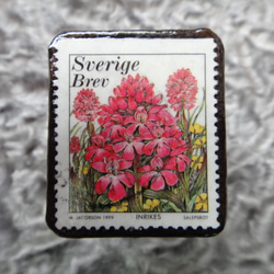 スウェーデン　切手ブローチ 592 1枚目の画像