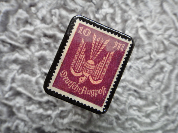 ドイツ　1922～3年　切手ブローチ712 2枚目の画像