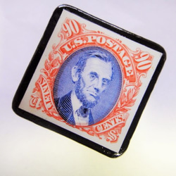 アメリカ　切手ブローチ 831 2枚目の画像