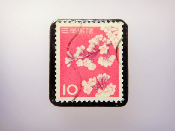 日本櫻花郵票胸針865 第1張的照片