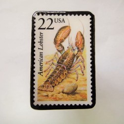 アメリカ　切手ブローチ1068 1枚目の画像
