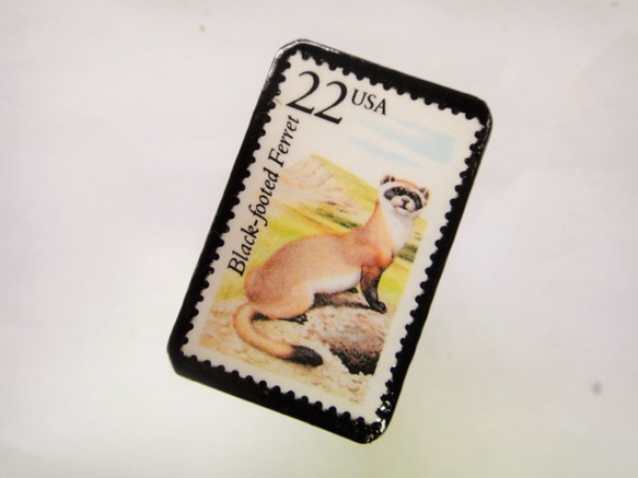 アメリカ　切手ブローチ1073 2枚目の画像