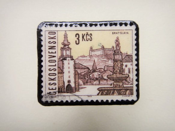 捷克斯洛伐克郵票胸針1318 第1張的照片