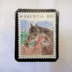 スイス　切手ブローチ1336 1枚目の画像