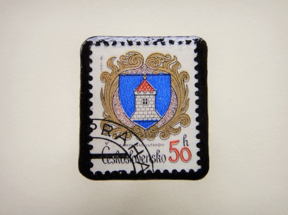 捷克斯洛伐克郵票胸針1342 第1張的照片