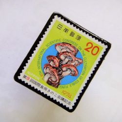 日本　切手ブローチ1394 2枚目の画像