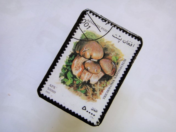 アフガニスタン　切手ブローチ1411 2枚目の画像