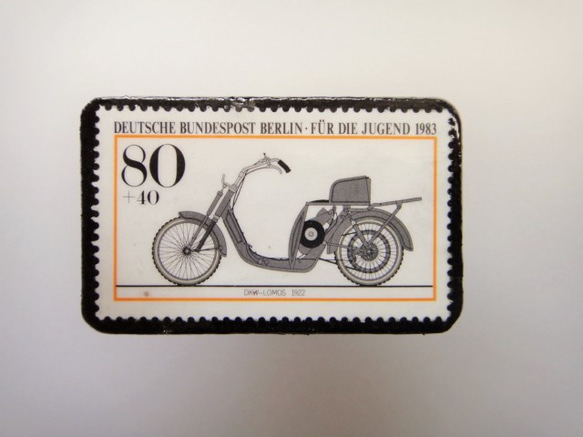 ドイツ　 切手ブローチ1474 1枚目の画像