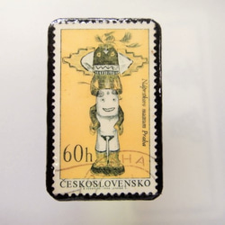 捷克斯洛伐克郵票胸針1480 第1張的照片